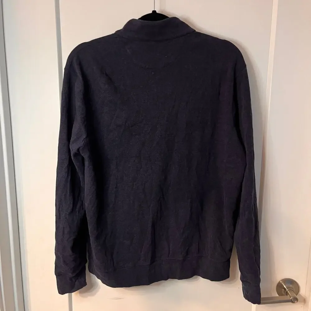 Polo Ralph Lauren Quarter-Zip Double-Knit Pullover Jersey Size Medium